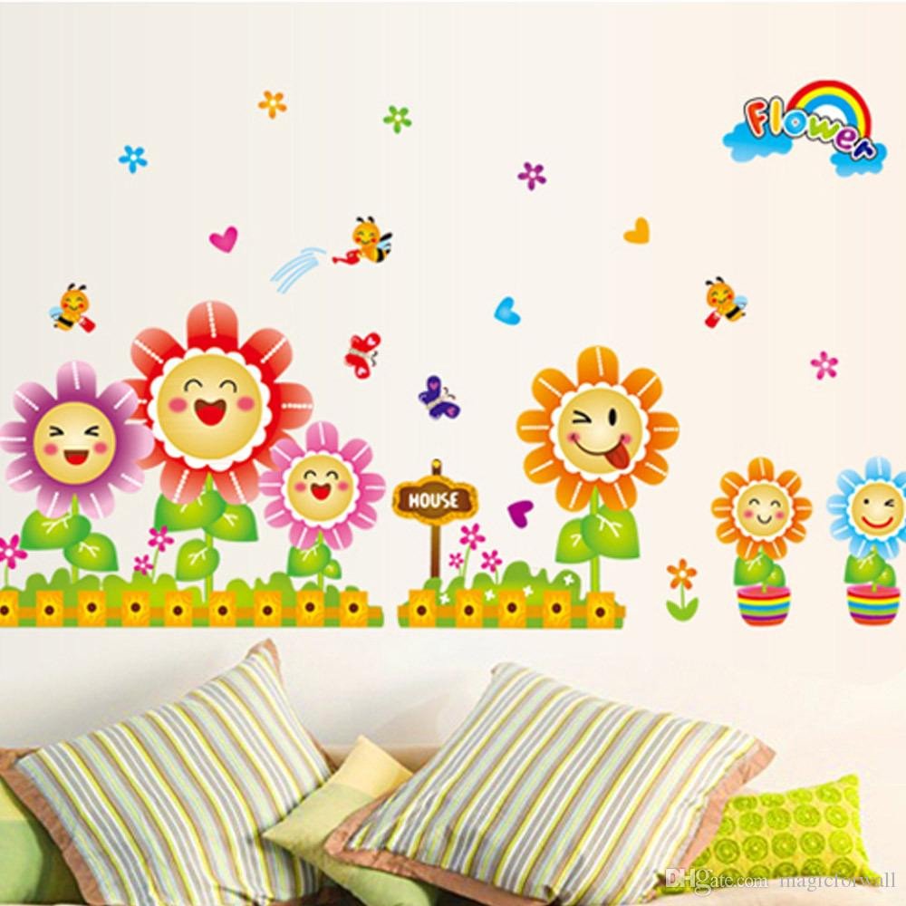 Wall Decor for Kids Room New Cute Spring Wall Decor Stickers for Kids Room &amp; Nursery Decoration butterflies&amp;bees Around