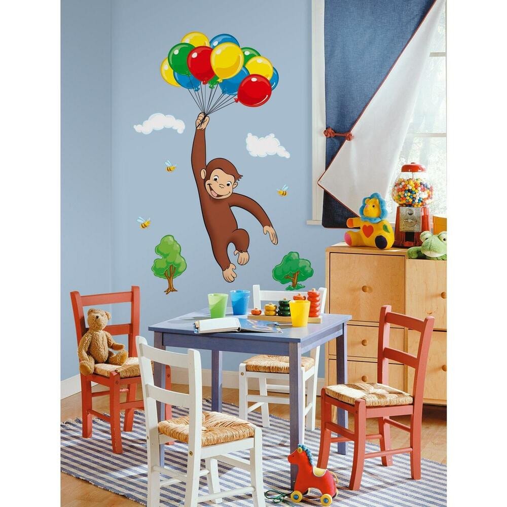 Wall Decor for Kids Room Unique Curious George Giant Wall Decals New Kids Room Stickers Decorations Monkey Decor