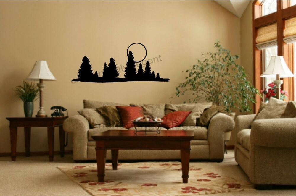 Wall Decor for Living Room New Trees Moon Vinyl Decal Wall Stickers Fice Living Room Decor Camper Rv Mural