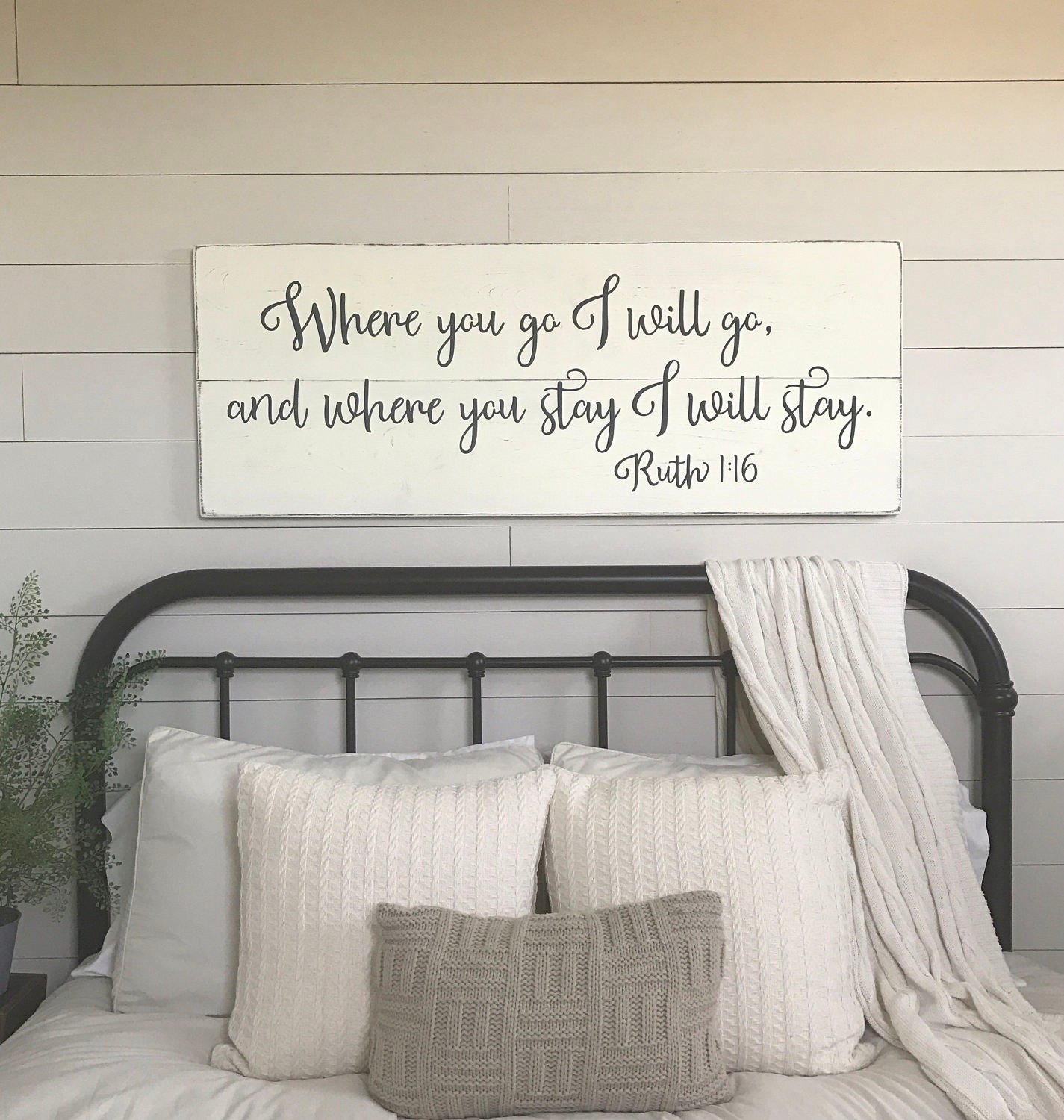 Wall Decor for Master Bedroom Inspirational Bedroom Wall Decor where You Go I Will Go Wood Signs