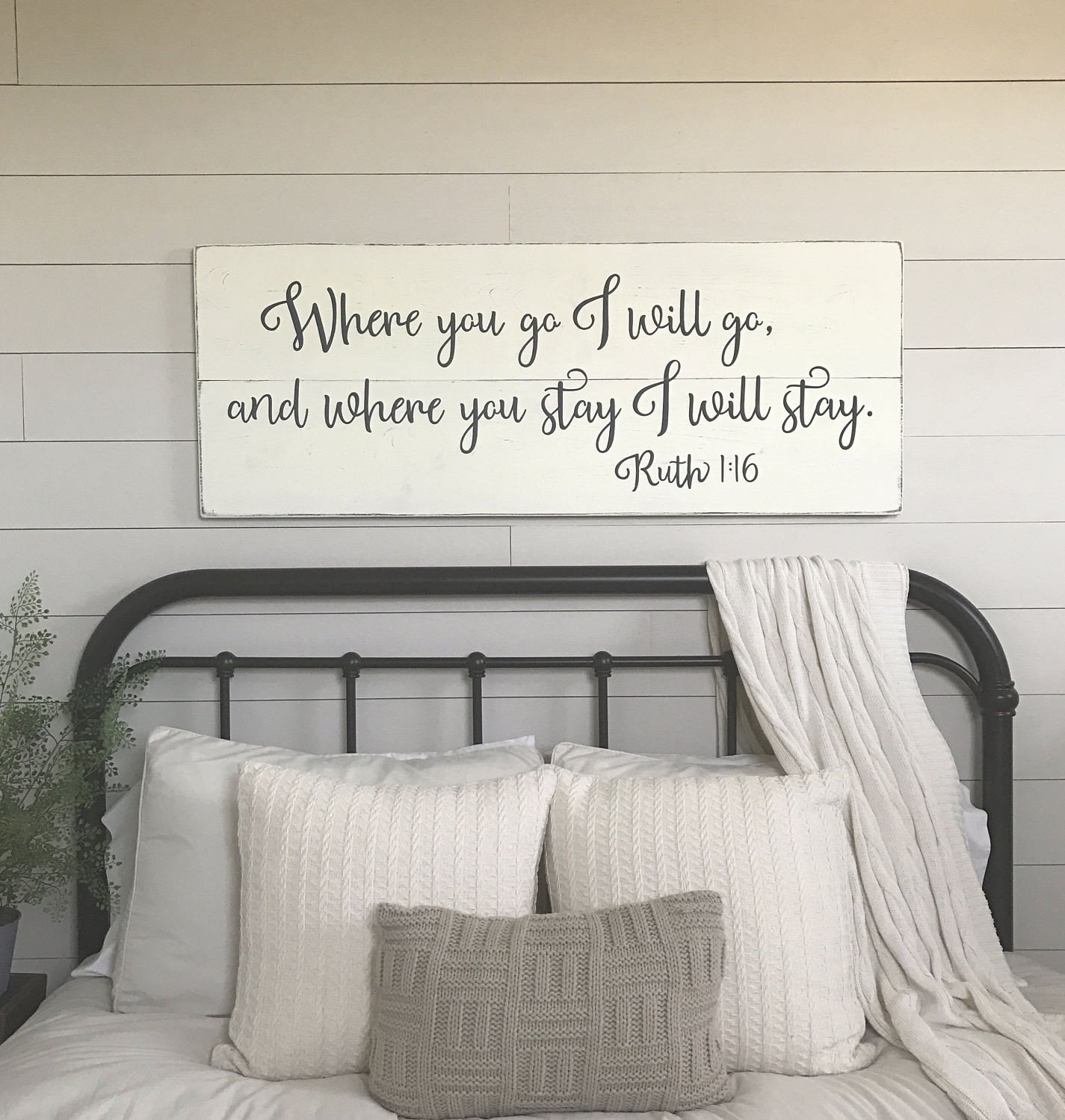 Wall Decor for Master Bedrooms Beautiful Bedroom Wall Decor where You Go I Will Go Wood Signs