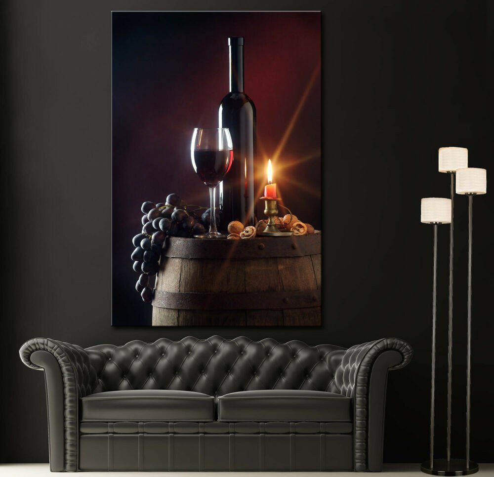 Wall Pictures for Home Decor Beautiful Canvas Print Red Wine Still Life Home Wall Art Prints Picture Colorful Decor 2