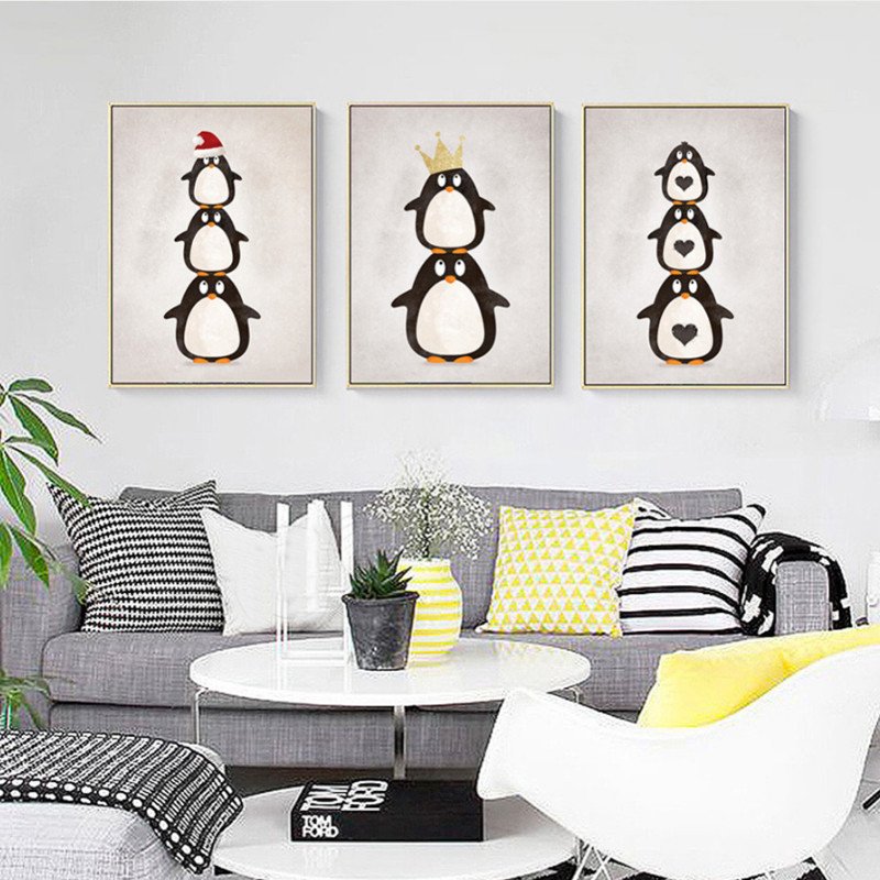 Wall Pictures for Home Decor Unique Cute Amimals Bear Poster Wall Art Prints Wall Canvas Painting Funny Printable Posters and Prints