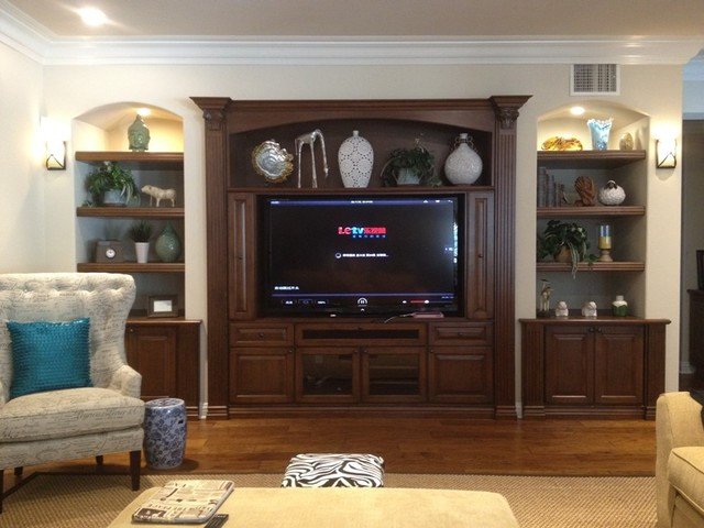 Wall Units Traditional Living Room Elegant Entertainment Centers and Wall Units