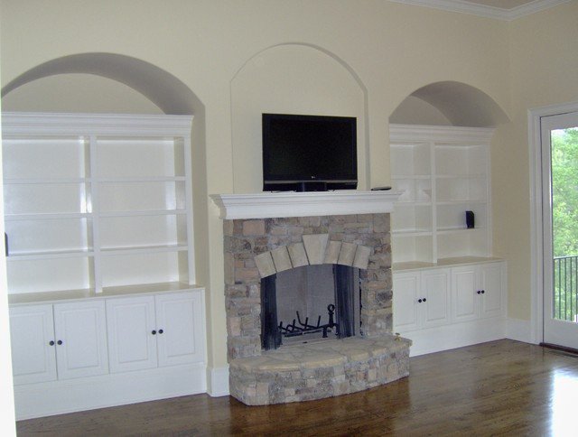 Wall Units Traditional Living Room Luxury Custom Built Wall Units