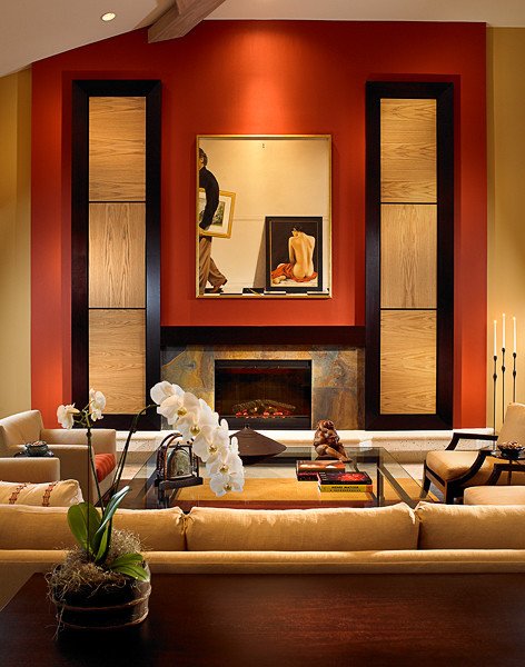 Warm Comfortable Living Room Beautiful asian Influence with A Warm fortable Feel asian Living Room Other by Shuster Design