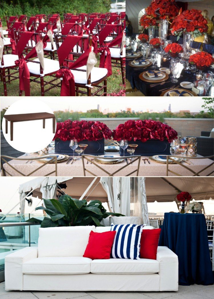 Wedding Decor Red and White Awesome Red White &amp; Blue Wedding Style Jetmag