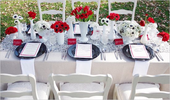 Wedding Decor Red and White Inspirational Black White and Red Wedding