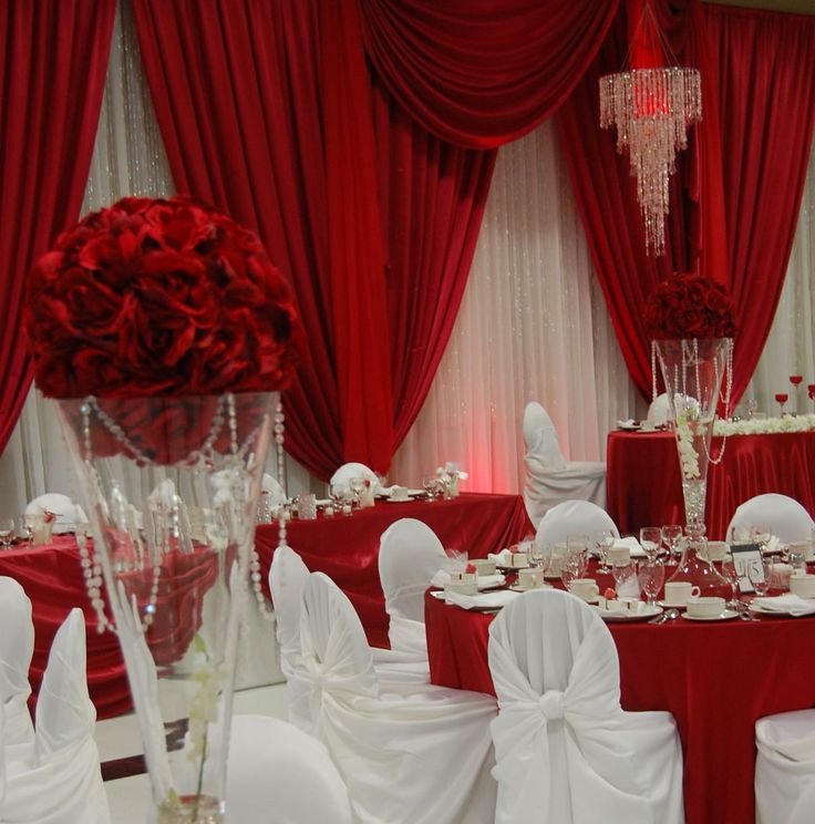 Wedding Decor Red and White Unique Red and White Backdrop and Decor Wedding Venues