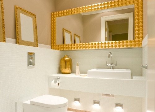 White and Gold Bathroom Decor Awesome Master Bathroom Ideas