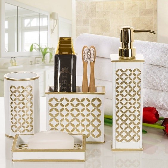 White and Gold Bathroom Decor Beautiful 20 Best Amazon S White and Gold Bathroom Accessories to Buy