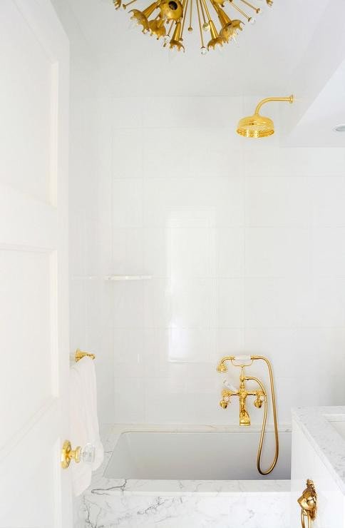 White and Gold Bathroom Decor Best Of White and Gold Bathrooms Contemporary Bathroom