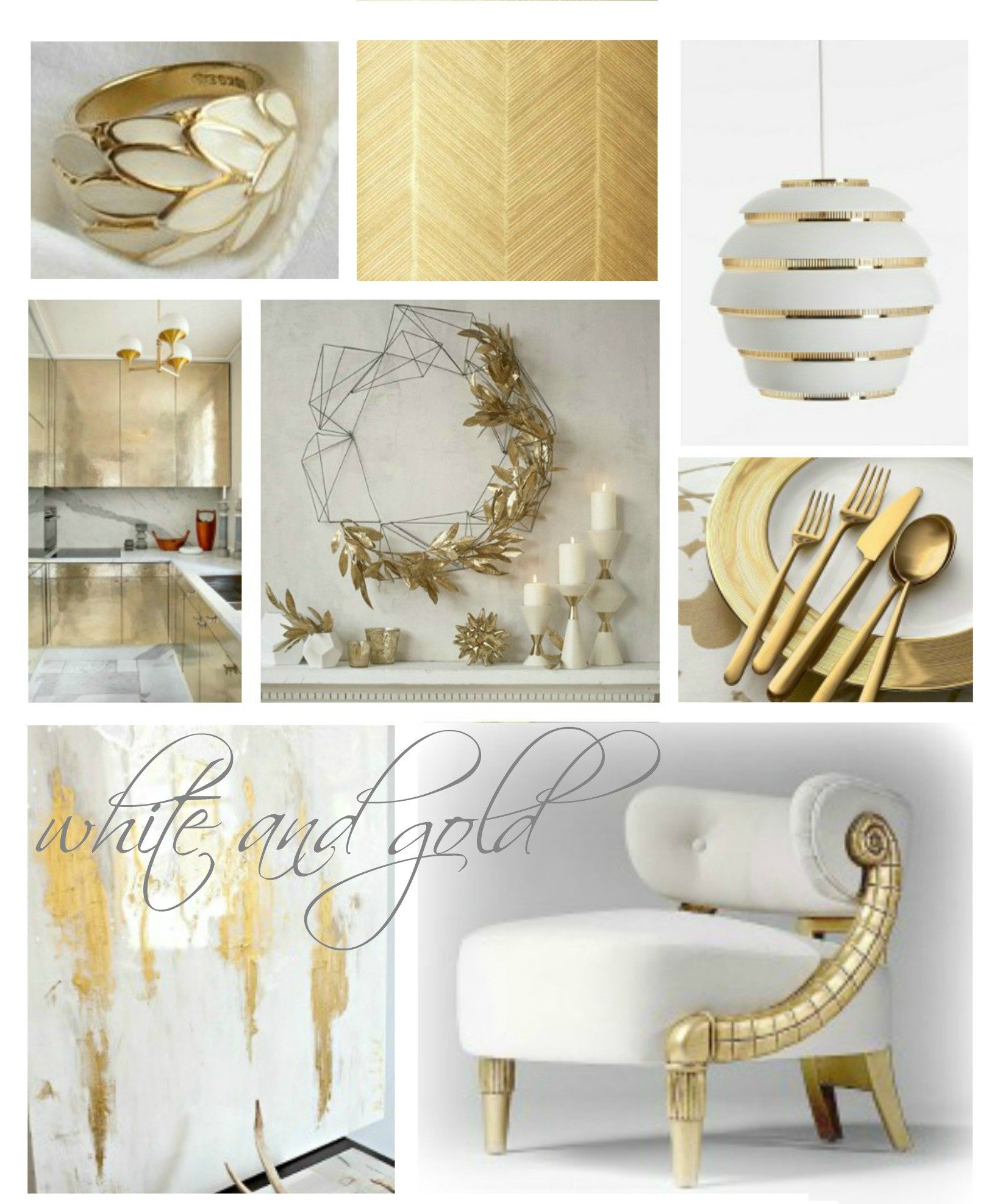 White and Gold Home Decor Beautiful Drab to Fab