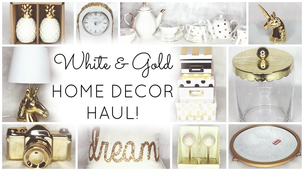 White and Gold Home Decor Inspirational White &amp; Gold Home Decor Haul ♡ Homegoods Tar World Market Kirklands Tj Maxx &amp; Marshalls