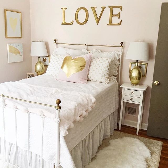 White and Gold Room Decor Fresh We Love This Gold and White themed Bedroom Designed by Cheersyall Elise