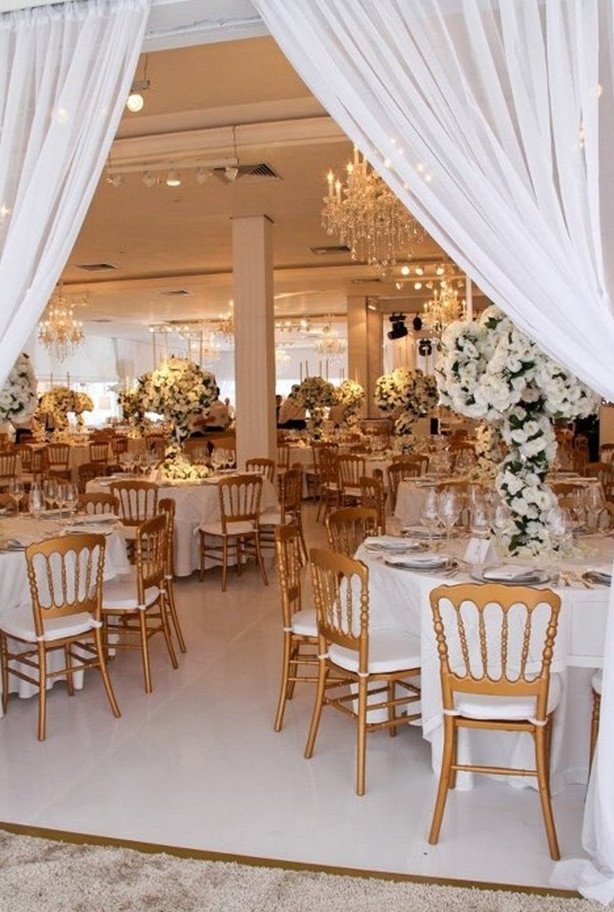 White and Gold Wedding Decor Beautiful Picture Exquisite Gold and White Wedding Ideas