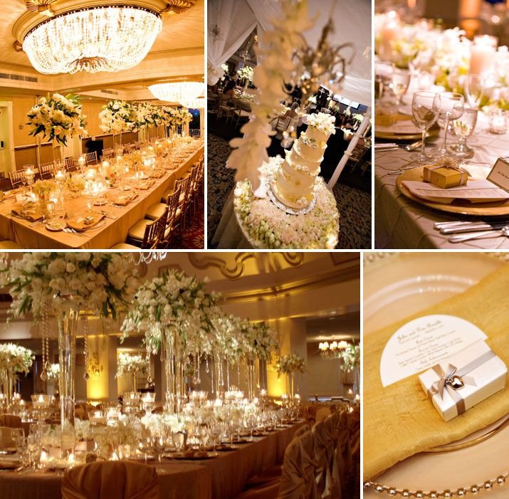 White and Gold Wedding Decor Lovely Color Bo White and Gold