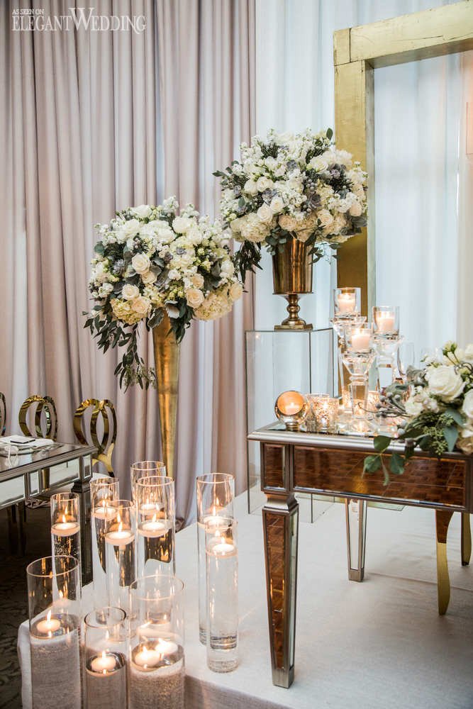 White and Gold Wedding Decor Lovely White &amp; Gold Winter Wedding Ideas