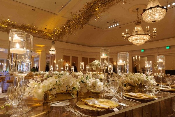 White and Gold Wedding Decor Luxury Lavish White &amp; Gold Country Club Wedding In Houston Texas Inside Weddings