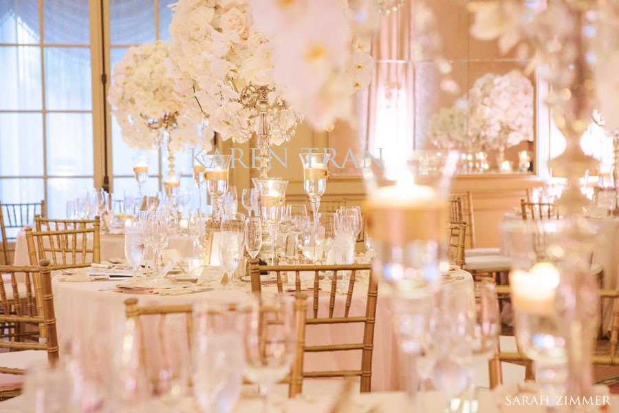 White and Gold Wedding Decor New French Vintage Splendor Wedding at the Westgate Hotel