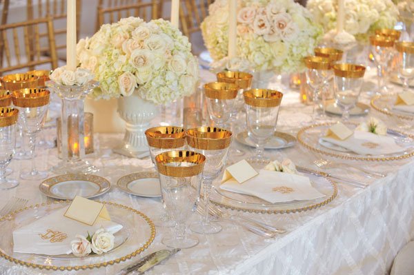 White and Gold Wedding Decor Unique White Wedding Décor Ideas Bridalguide