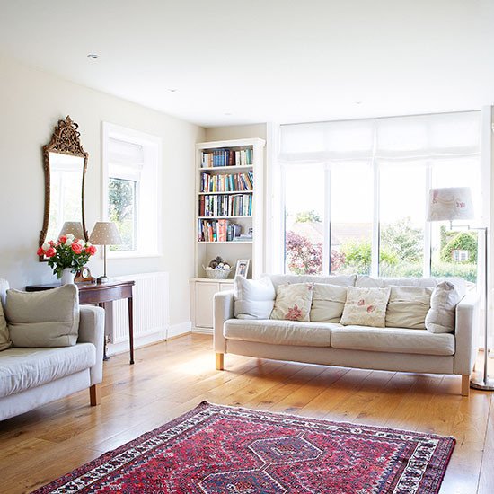 White Traditional Living Room Luxury Traditional White Living Room with Oak Floor Living Room Decorating