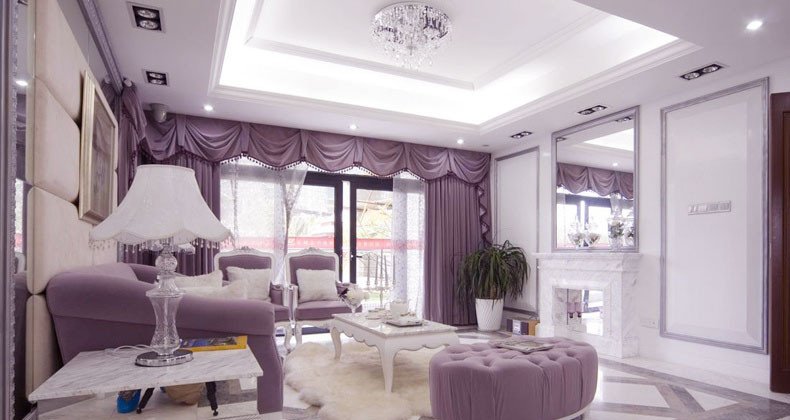 White Traditional Living Room New White Lilac Luxury Traditional Living Room Interior Design Ideas