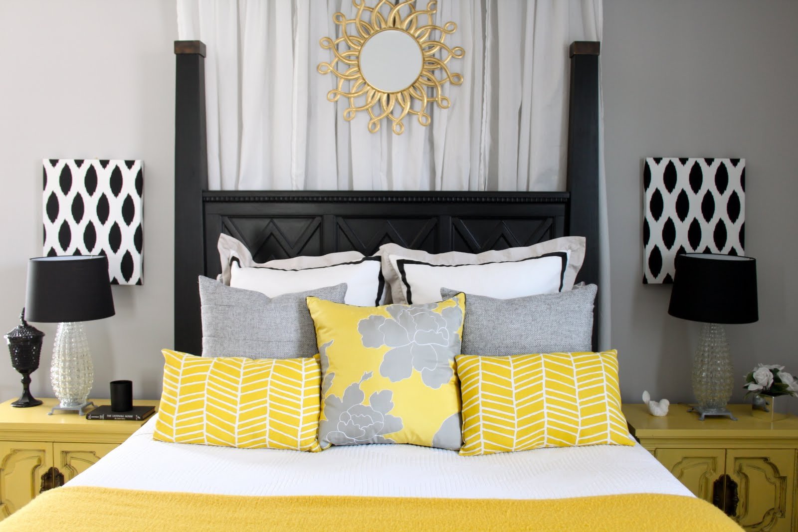 Yellow and Gray Bedroom Decor Unique Dwellings by Devore the Master