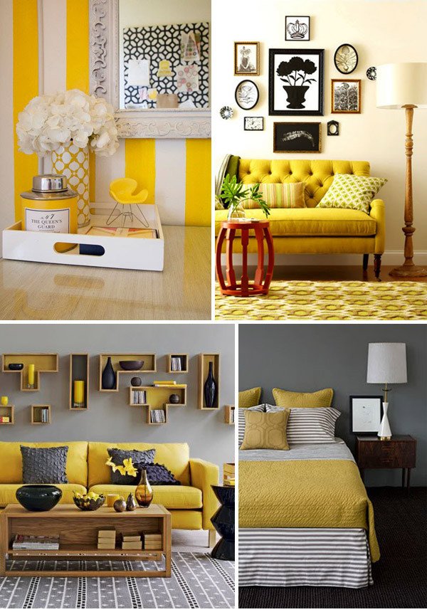 Yellow and Grey Home Decor Fresh 1000 Images About Home☆colorful Interiors On Pinterest