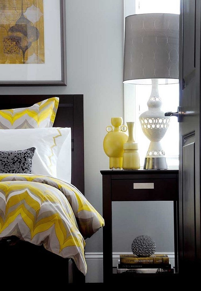 Yellow and Grey Room Decor Lovely Cheerful sophistication 25 Elegant Gray and Yellow Bedrooms