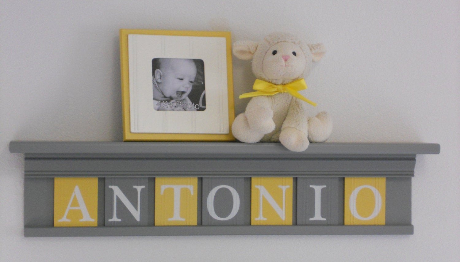 Yellow and Grey Wall Decor Awesome Yellow and Gray Nursery Wall Decor 30 Grey Shelf Sign