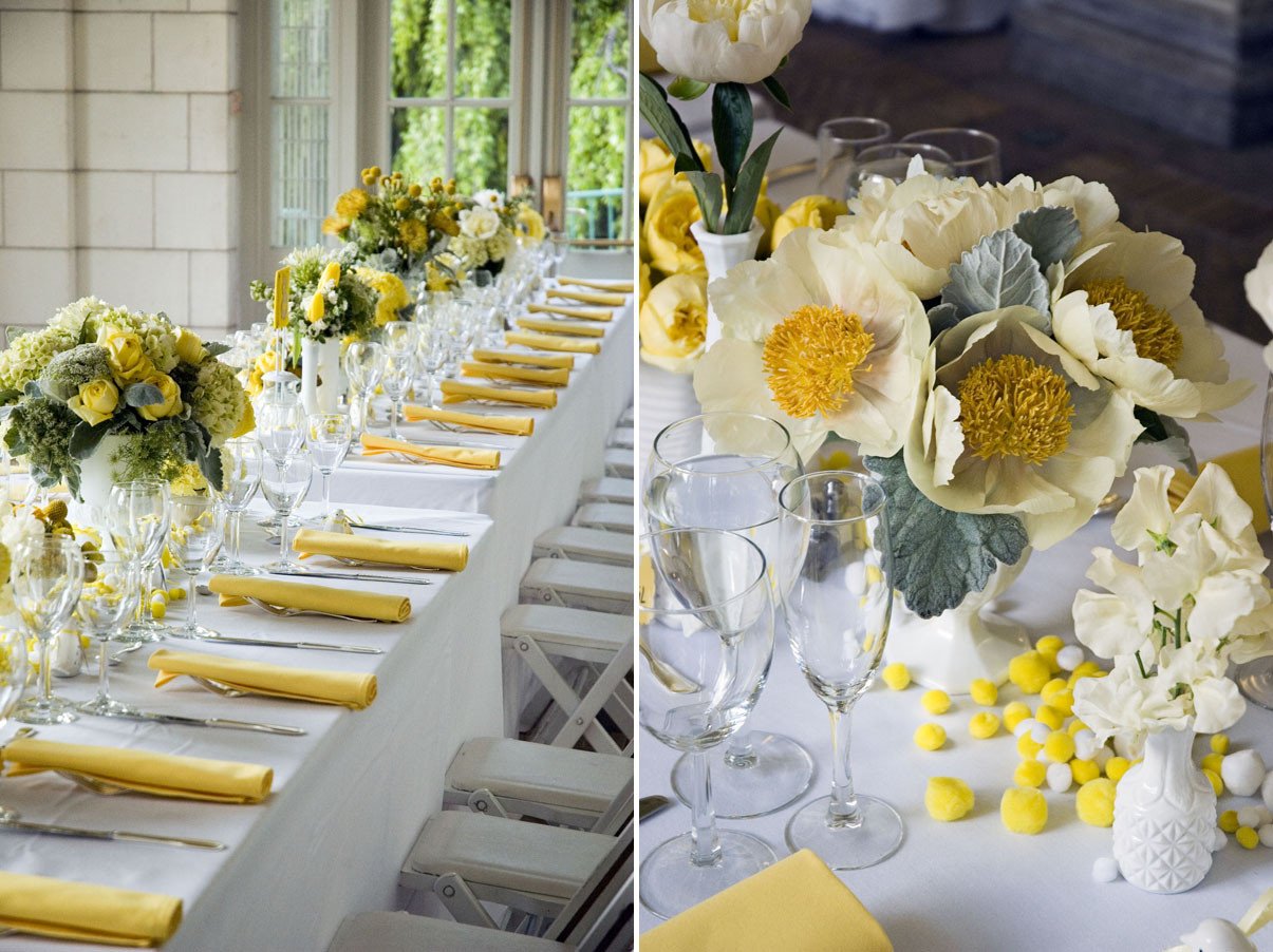 Yellow and Grey Wedding Decor Fresh Yellow Inspiration