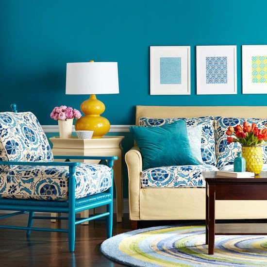 Yellow and Turquoise Home Decor Fresh Living Room Color Schemes