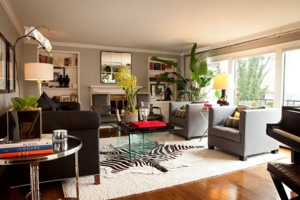 Zebra Decor for Living Room Awesome 5 Rooms Featuring A Zebra Print Rug