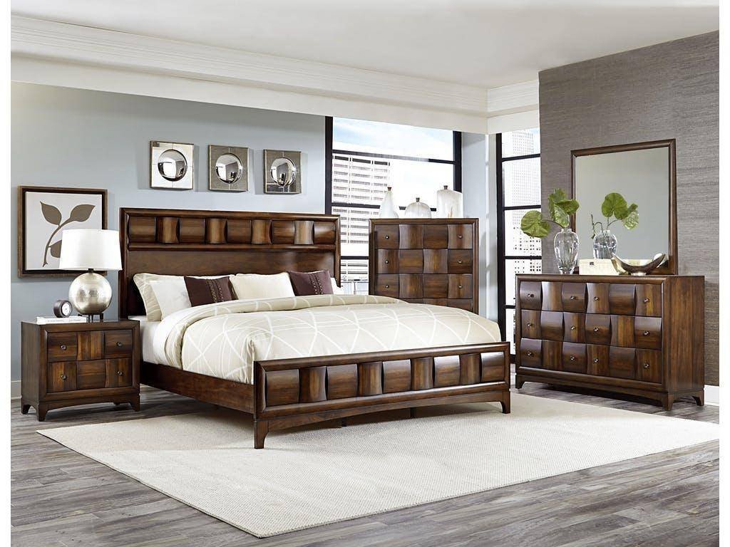 4 Piece Bedroom Set Elegant Homelegance 1852k 1ck Porter Walnut California King Bedroom