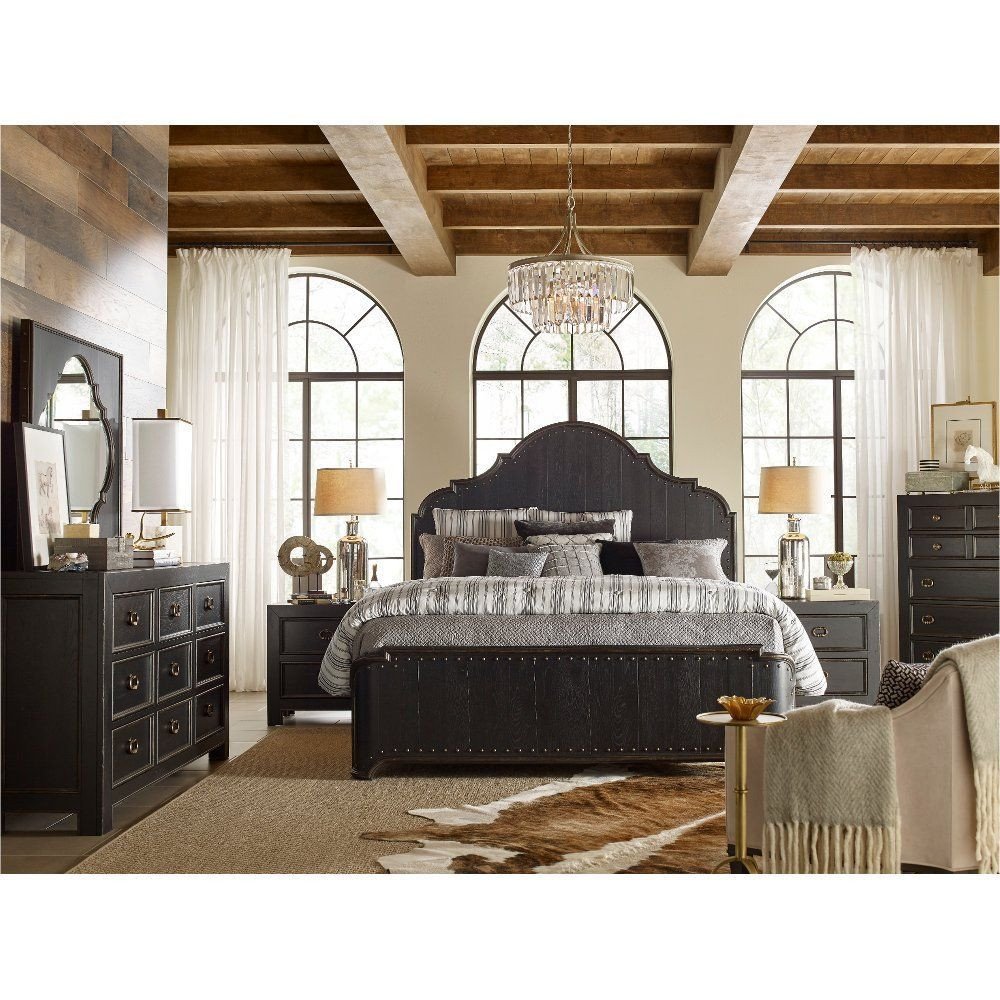 6 Piece Queen Bedroom Set Beautiful Rustic Traditional Black 6 Piece Queen Bedroom Set Bishop