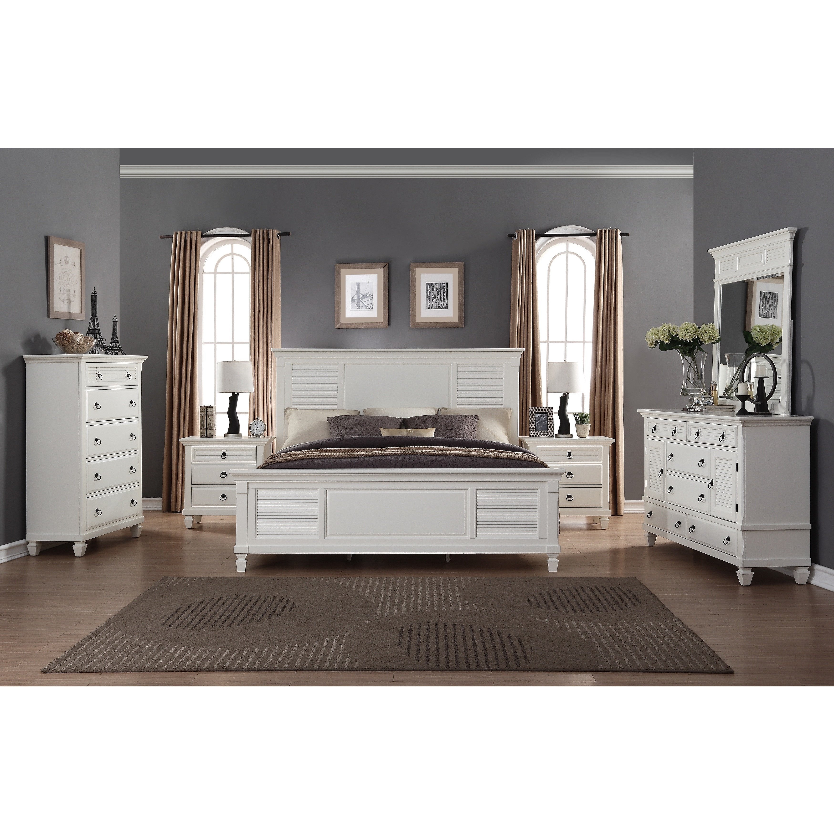 6 Piece Queen Bedroom Set Unique Regitina White 6 Piece Queen Size Bedroom Furniture Set