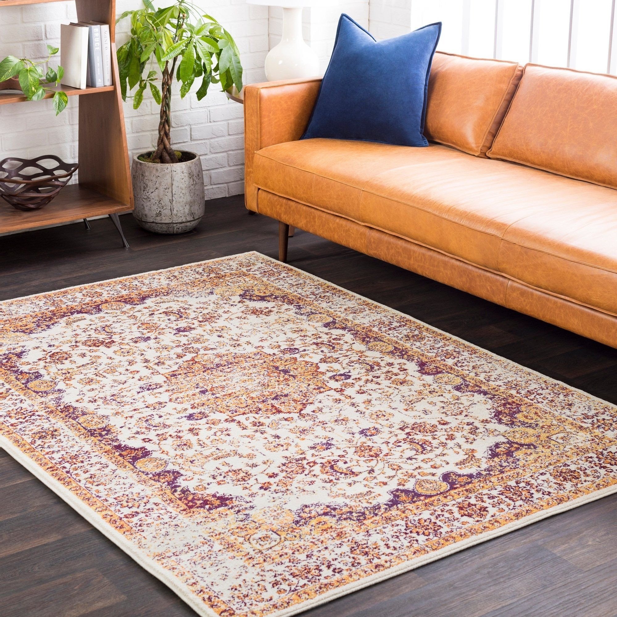 Accent Rugs for Bedroom Beautiful Aban Faded Border Accent Rug 2 2&quot; X 3 2 2&quot; X 3 orange