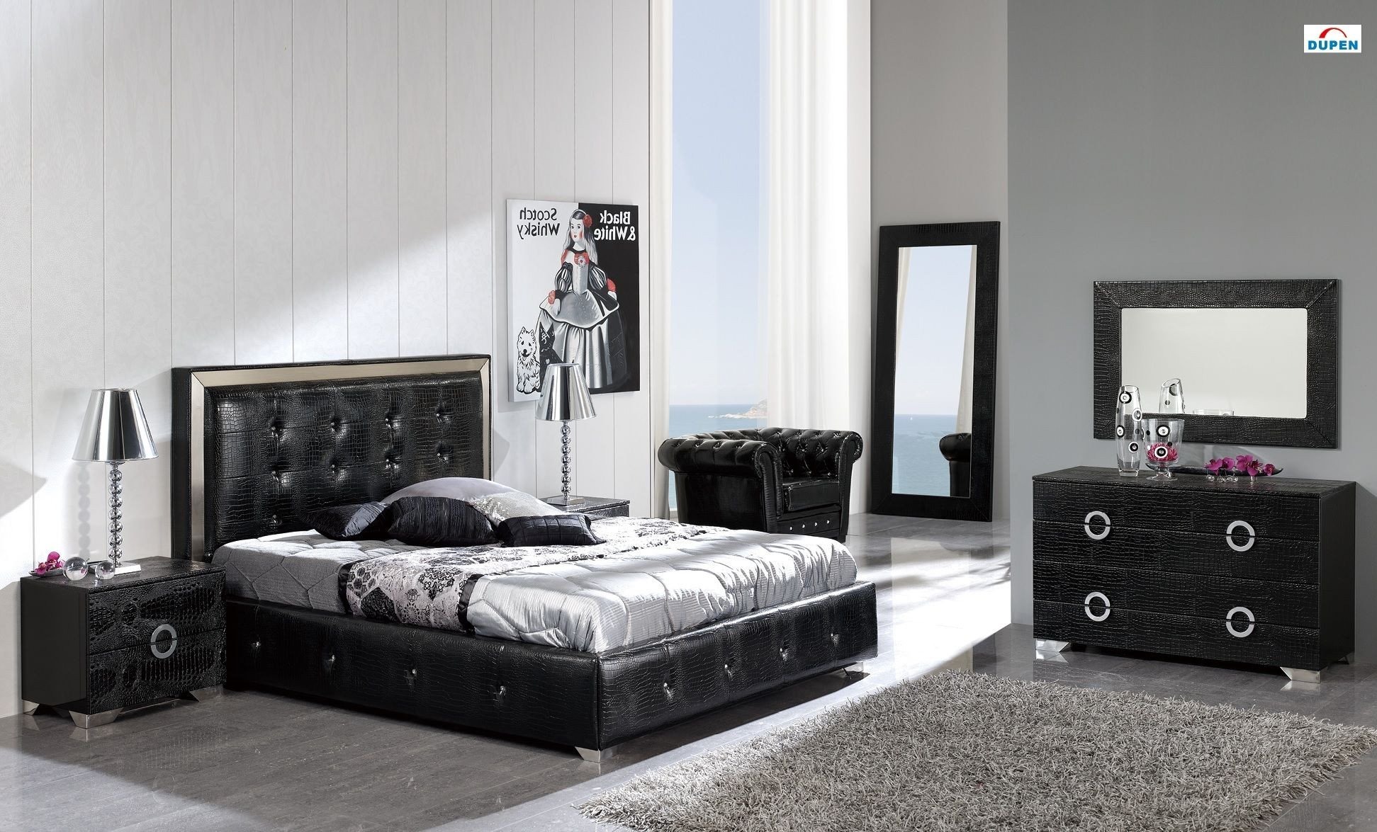 All Black Bedroom Set Beautiful Coco Bedroom Set In Black by Dupen Made In Spain