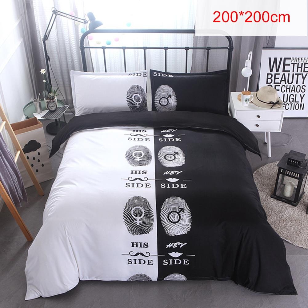 All Black Bedroom Set Inspirational Hot Sale Black &amp; White 3d Printing Bedding Sets 200 200 Cm 228 228cm Double Bed 3pcs Bed Linen Couples Duvet Cover Set