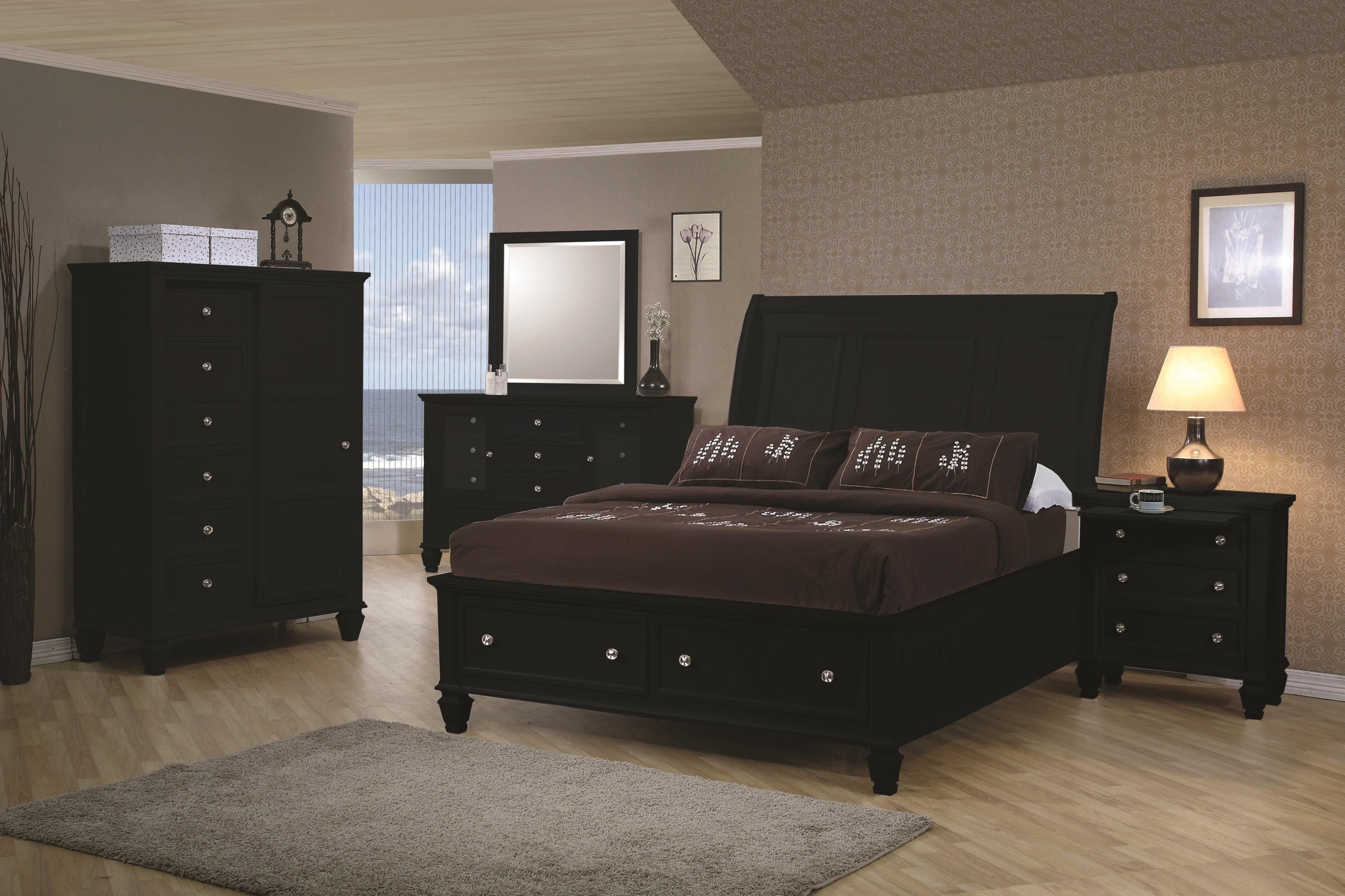 All Black Bedroom Set New Gorgous Transitional Black Bedroom Set with Storage
