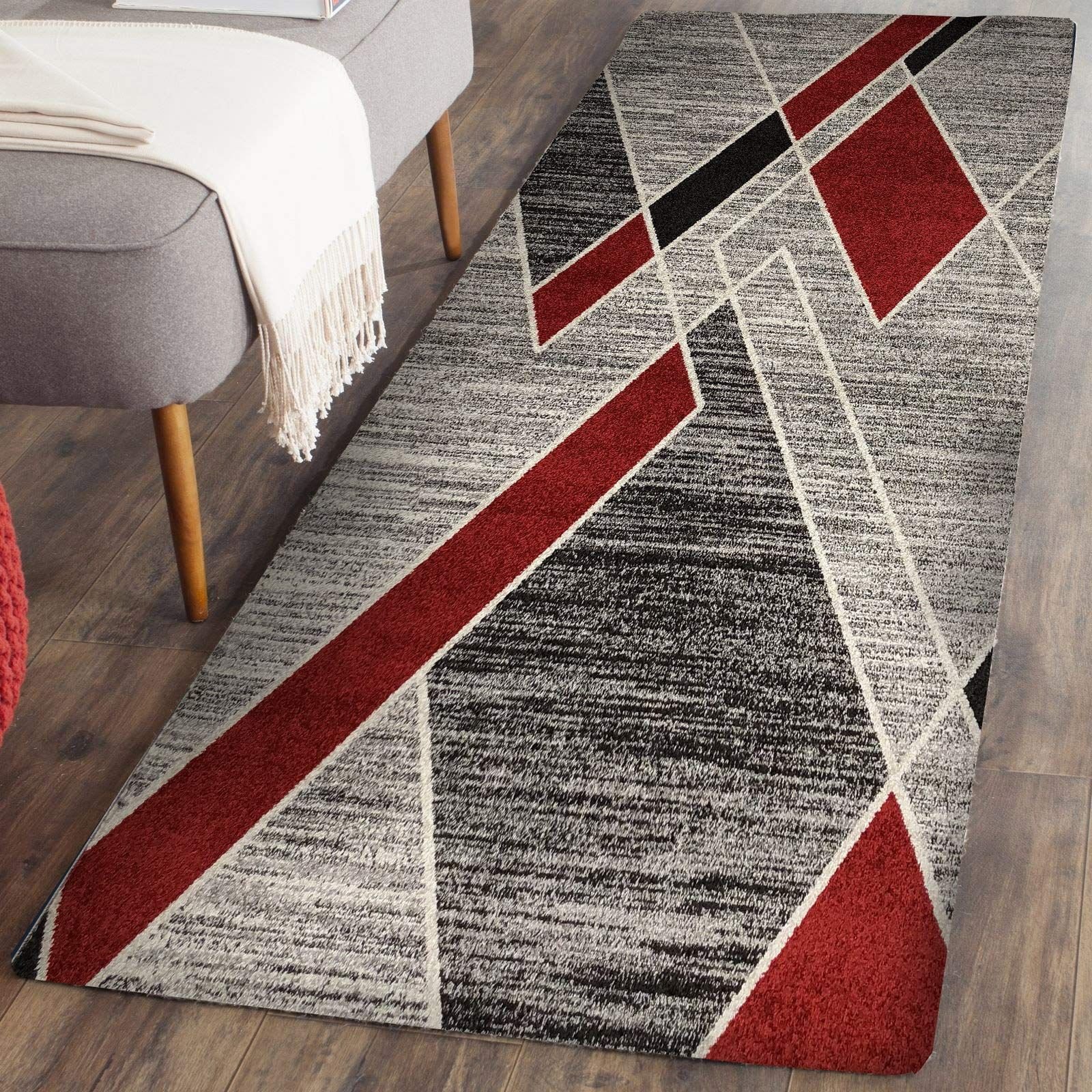 Area Rug for Bedroom Unique Prestige Decor area Rugs 2x5 Living Room Rug Carpet Grey Red