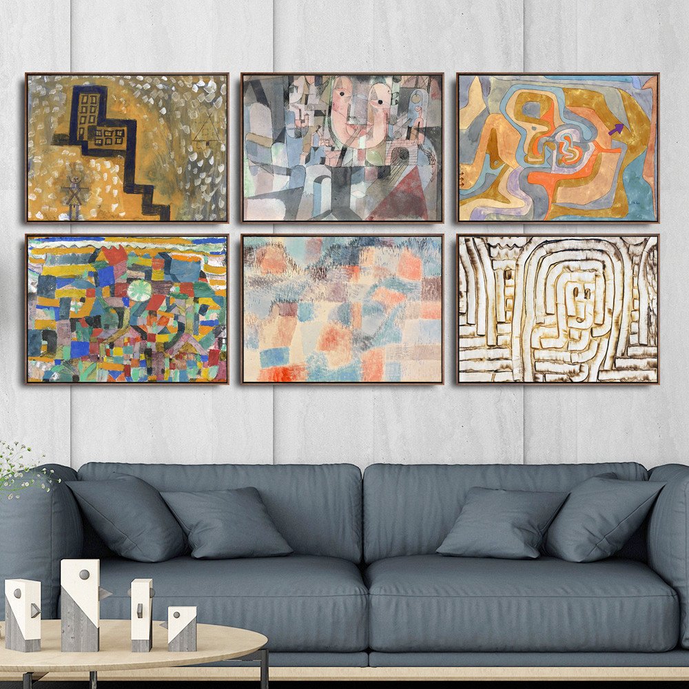 Artwork for Bedroom Walls Inspirational Home Decoration Art Wall Fro Living Room Poster Print Canvas Paintings Switzerland Paul Klee Abstract Oil Painting