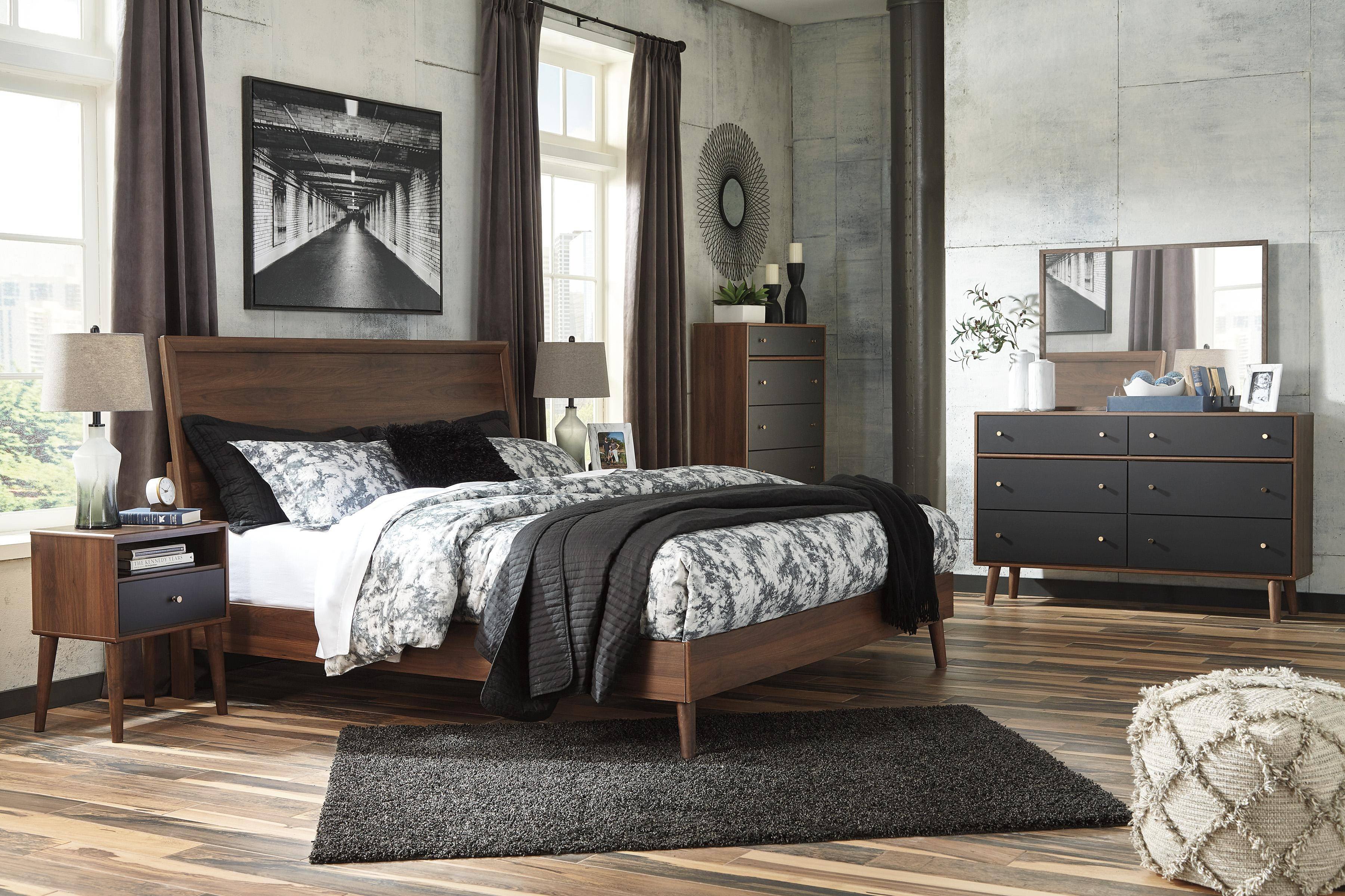 Ashley Black Bedroom Set Elegant ashley Daneston B292 King Size Panel Bedroom Set 6pcs In