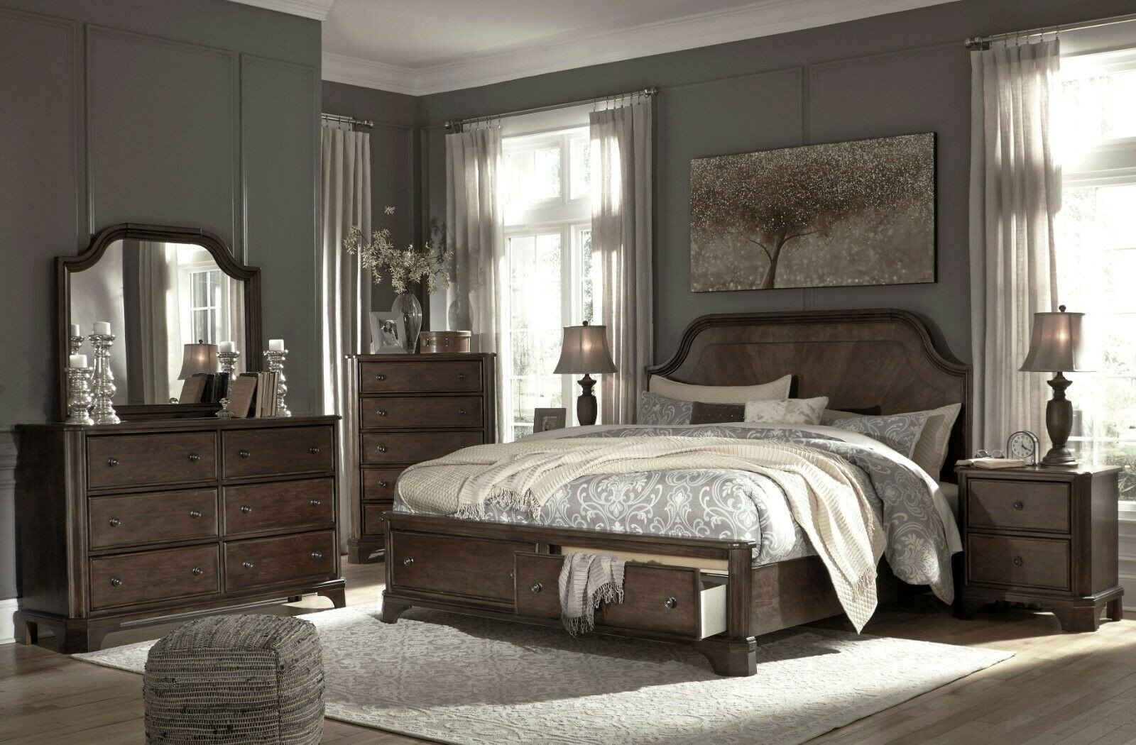 Ashley Catalina Bedroom Set Unique ashley Furniture Adinton Queen Panel 6 Piece Storage Bedroom Set