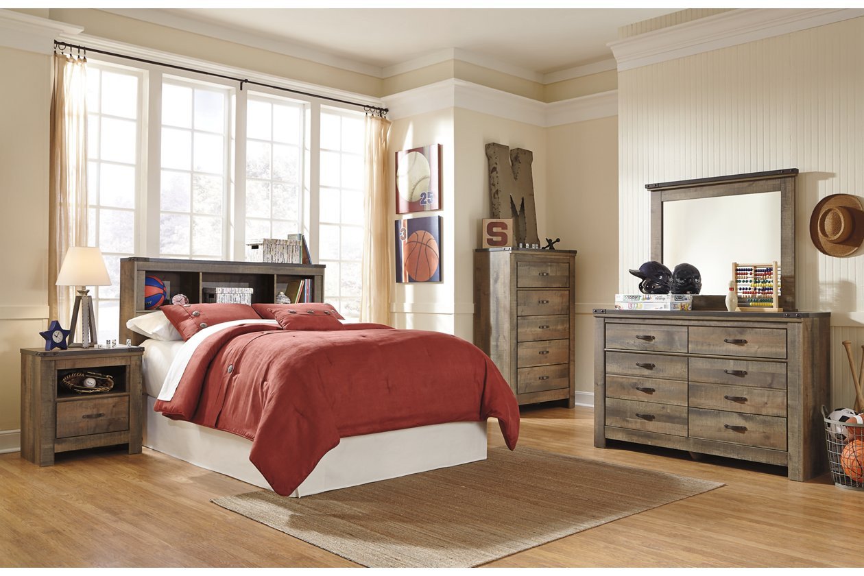 Ashley Furniture Silver Bedroom Set Lovely Trinell Full Bookcase Headboard