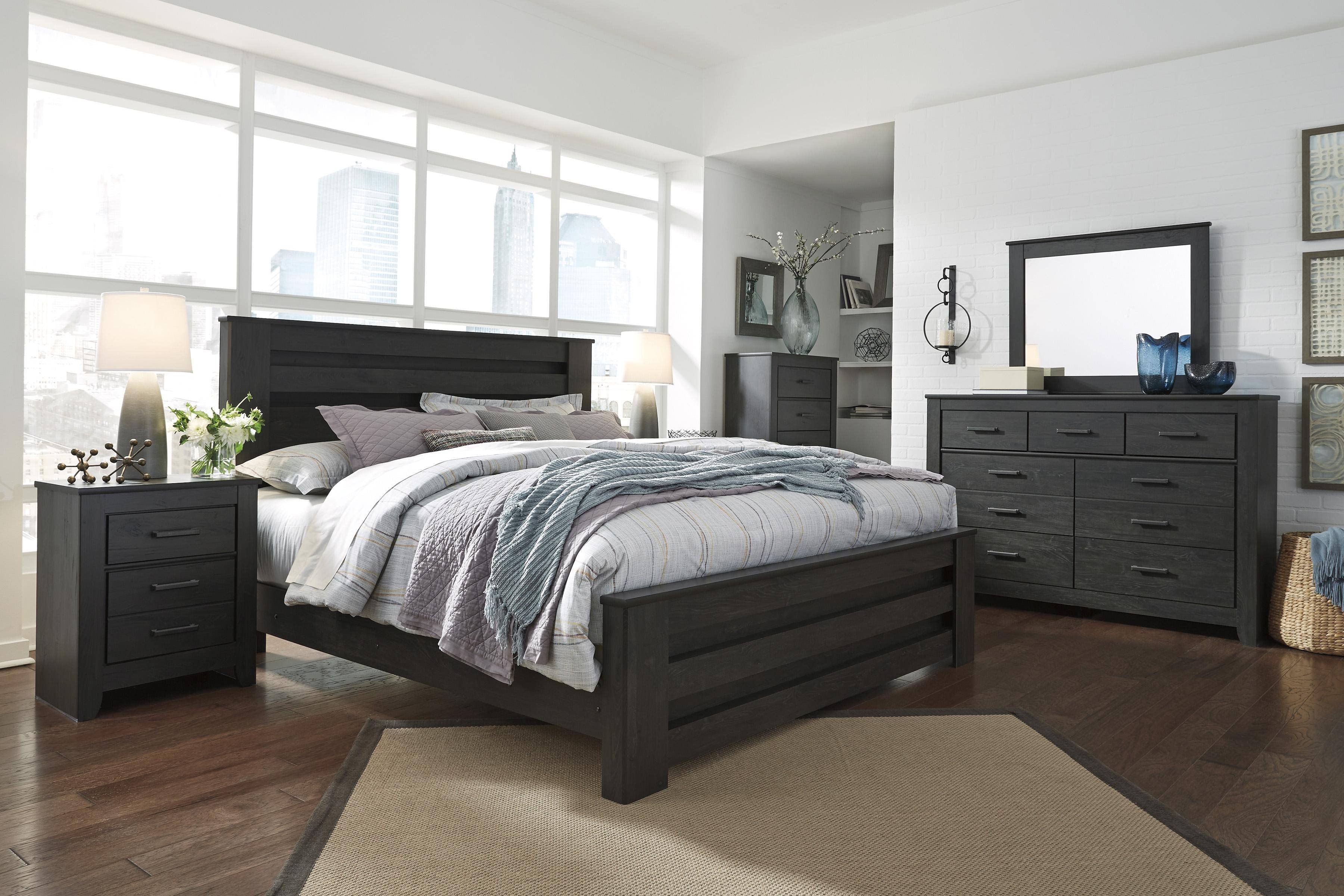 Ashley King Size Bedroom Set Luxury ashley Brinxton B249 King Size Platform Bedroom Set 5pcs In