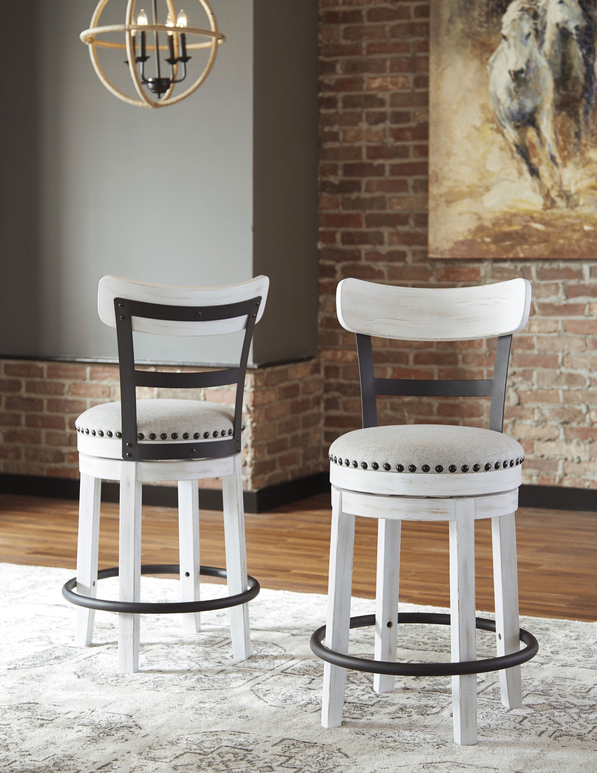 Ashley White Bedroom Furniture Beautiful ashley Furniture Valebeck Upholstered Swivel Barstool In White