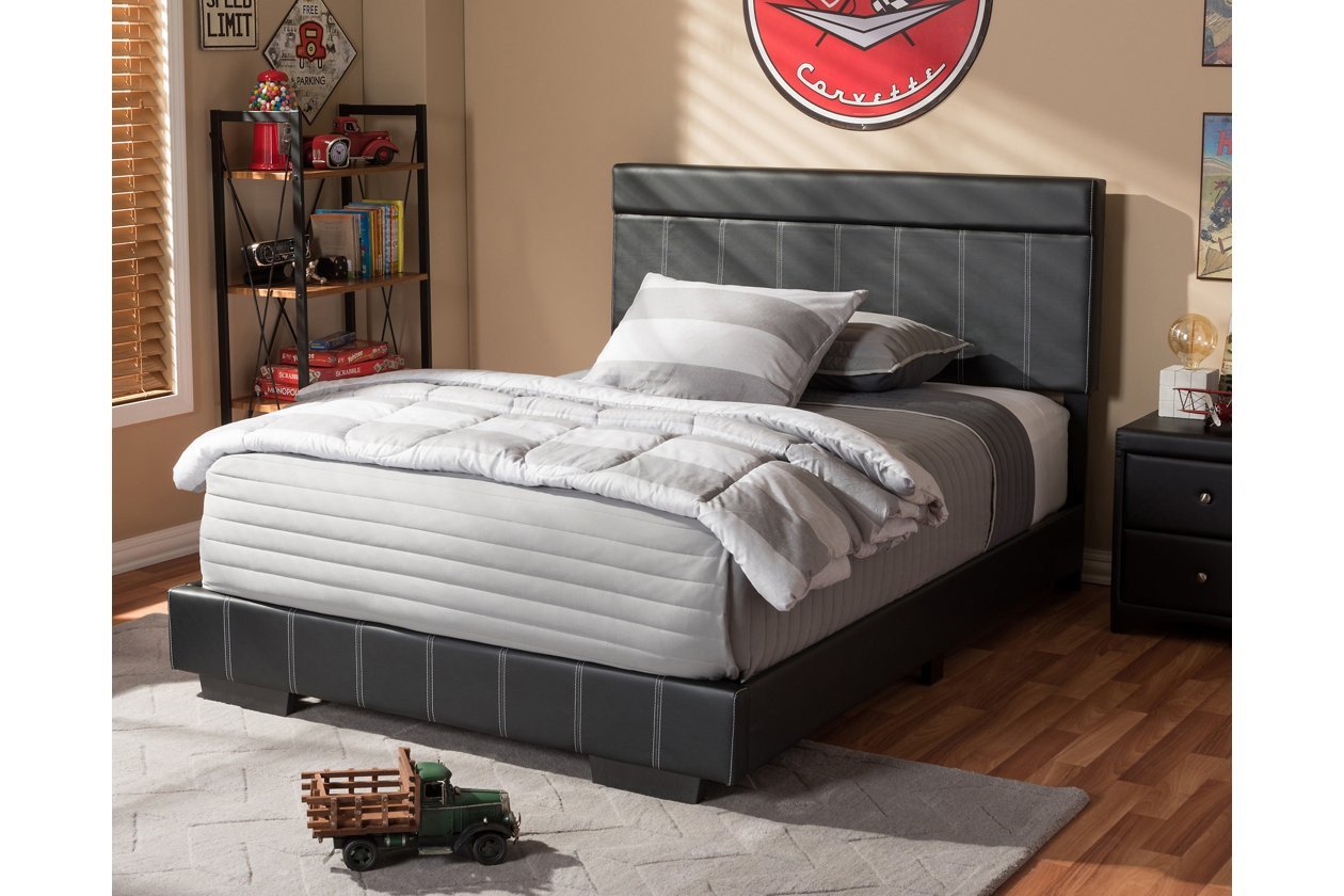 Ashley White Bedroom Furniture Inspirational solo Faux Leather Full Size Platform Bed