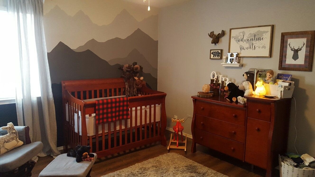 Baby Boy Bedroom Set Awesome Lumberjack Mountain Explorer Boy S Nursery